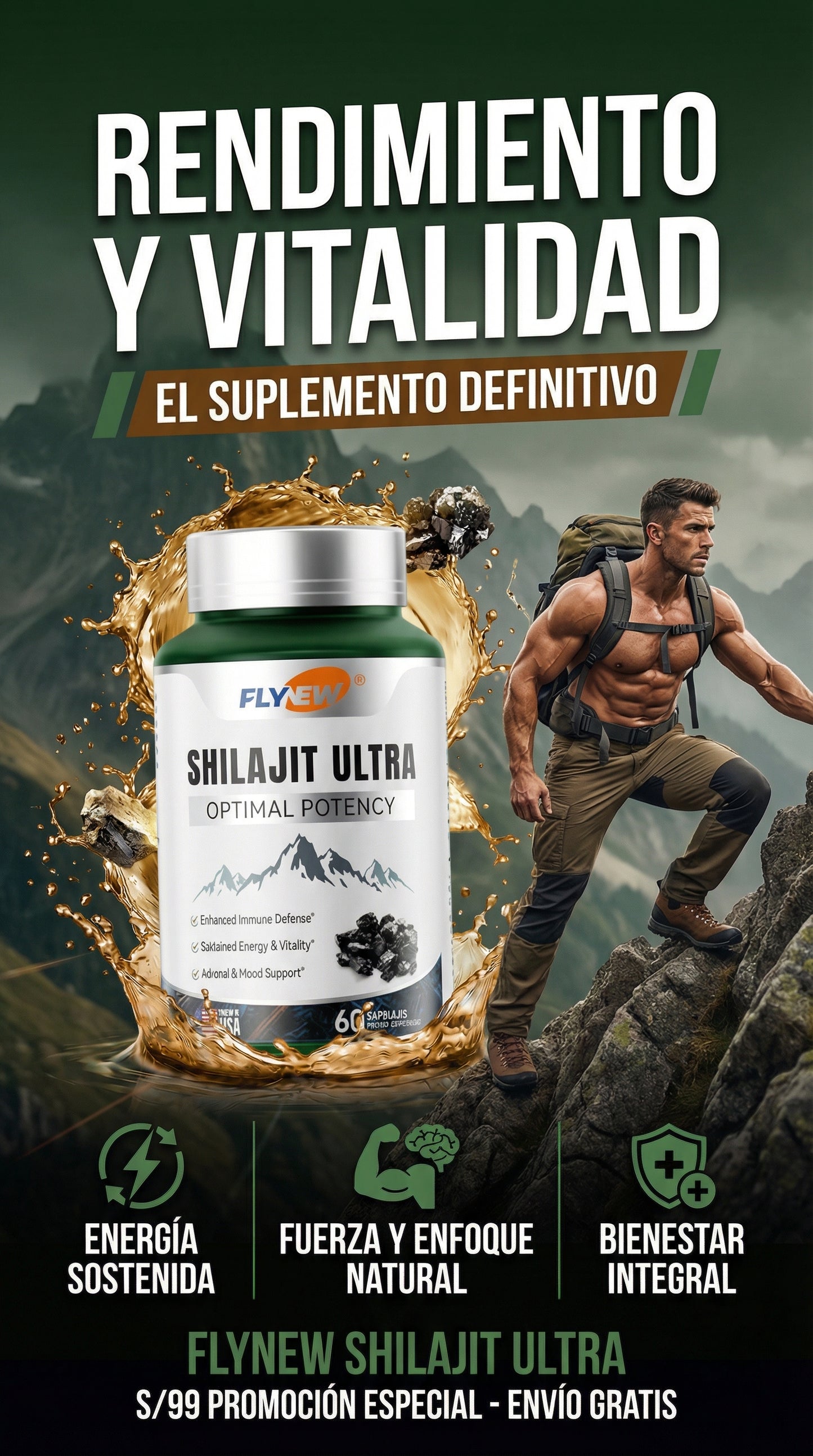 PACK 2 SHILAJIT ULTRA PREMIUM + ACOMPAÑAMIENTO EN SALUD POR 30 DÍAS